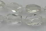 CNG5603 15.5 inches 8*12mm - 13*18mm faceted nuggets white crystal beads