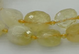 CNG5605 15.5 inches 10*14mm - 13*18mm faceted nuggets citrine beads