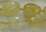 CNG5606 15.5 inches 12*16mm - 15*22mm faceted nuggets citrine beads