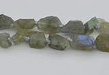 CNG5620 6*9mm - 10*16mm nuggets labradorite gemstone beads