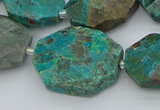 CNG5622 18*25mm - 22*30mm freeform chrysocolla gemstone beads