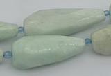 CNG5636 15.5 inches 15*35mm - 18*45mm faceted teardrop amazonite beads