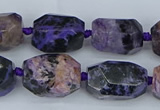 CNG5685 15.5 inche 12*16mm - 15*20mm faceted nuggets charoite beads