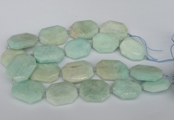 CNG5691 15.5 inches 20*30mm - 35*45mm faceted freeform amazonite beads