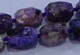 CNG5710 15.5 inches 12*16mm - 13*18mm faceted nuggets charoite beads