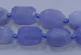 CNG5728 12*16mm - 13*18mm faceted nuggets blue lace agate beads