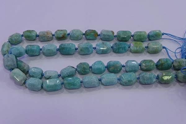 CNG5729 12*16mm - 13*18mm faceted nuggets amazonite beads