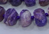 CNG5730 12*16mm - 13*18mm faceted nuggets charoite beads