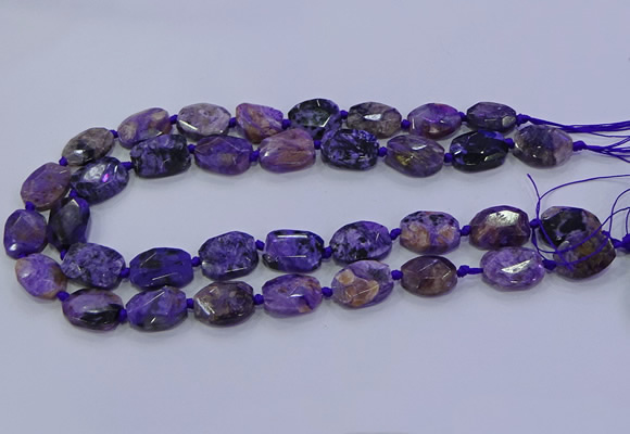 CNG5731 12*16mm - 15*20mm faceted freeform charoite beads