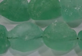 CNG575 15.5 inches 16*18mm nuggets green fluorite gemstone beads