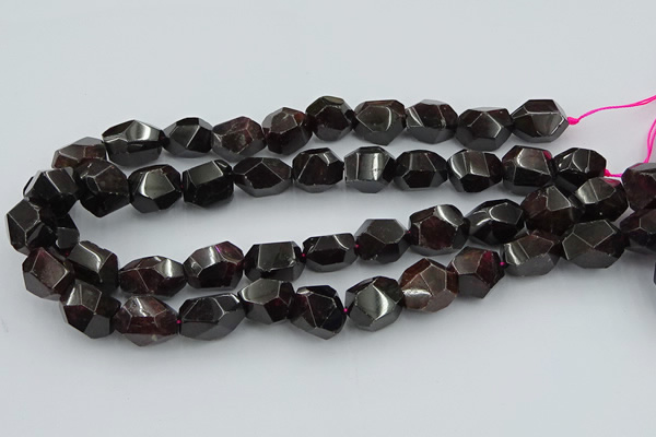 CNG5756 15.5 inches 13*18mm - 15*20mm faceted nuggets garnet beads