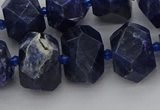 CNG5763 15.5 inches 12*16mm - 15*20mm faceted nuggets sodalite beads