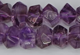 CNG5780 10*14mm - 12*16mm faceted nuggets amethyst beads