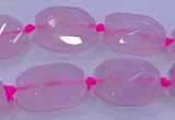 CNG5785 10*14mm - 12*16mm faceted freeform rose quartz beads