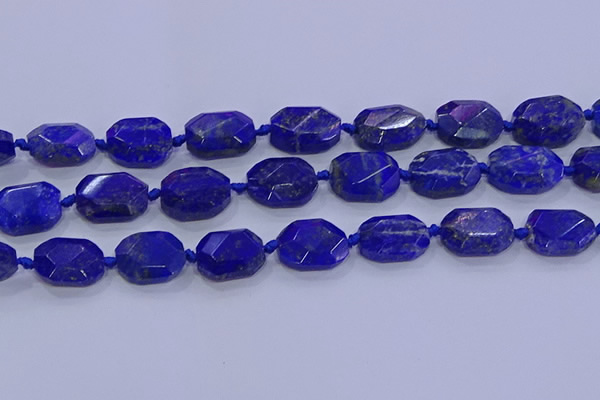 CNG5817 15.5 inches 10*14mm - 12*16mm faceted freeform lapis lazuli beads