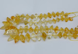 CNG5825 15.5 inches 8*18mm - 13*30mm freeform citrine beads