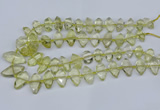 CNG5826 15.5 inches 8*18mm - 13*30mm freeform lemon quartz beads