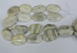 CNG5834 15.5 inches 20*30mm - 35*45mm faceted freeform moonstone beads