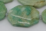 CNG5839 15.5 inches 20*30mm - 35*45mm faceted freeform amazonite beads