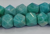 CNG5841 15.5 inches 10*12mm - 12*14mm faceted nuggets amazonite beads