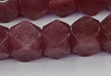 CNG5848 15.5 inches 14*15mm faceted nuggets strawberry quartz beads