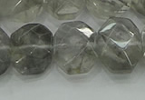 CNG5870 15.5 inches 8*12mm - 12*16mm faceted freeform cloudy quartz beads