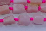 CNG5913 15.5 inches 4*6mm - 6*10mm nuggets rough pink opal beads