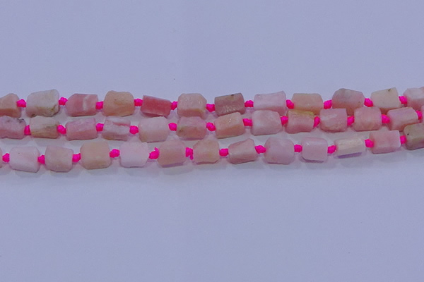 CNG5913 15.5 inches 4*6mm - 6*10mm nuggets rough pink opal beads