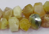 CNG5929 15.5 inches 10*14mm - 13*18mm faceted nuggets yellow opal beads