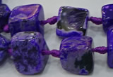 CNG6002 15.5 inches 12*16mm - 15*18mm nuggets agate beads