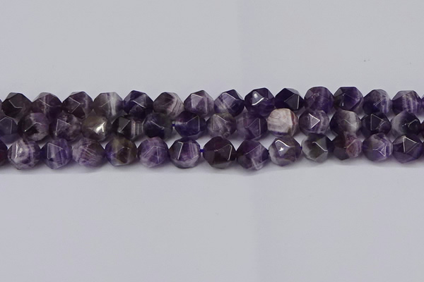 CNG6028 15.5 inches 12mm faceted nuggets dogtooth amethyst beads