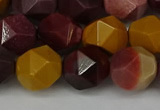 CNG6042 15.5 inches 12mm faceted nuggets mookaite gemstone beads