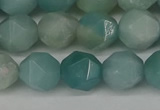 CNG6100 15.5 inches 8mm faceted nuggets amazonite gemstone beads