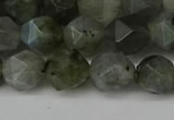 CNG6108 15.5 inches 8mm faceted nuggets labradorite beads