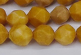 CNG6191 15.5 inches 10mm faceted nuggets yellow jade beads