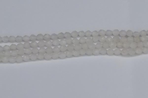 CNG6235 15.5 inches 6mm faceted nuggets white jade beads