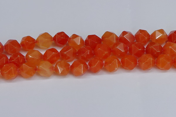 CNG6291 15.5 inches 14mm faceted nuggets candy jade beads