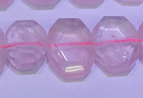 CNG6301 15.5 inches 13*18mm - 15*20mm faceted freeform rose quartz beads