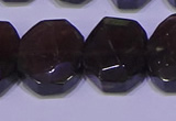 CNG6308 15.5 inches 13*18mm - 15*20mm faceted freeform smoky quartz beads