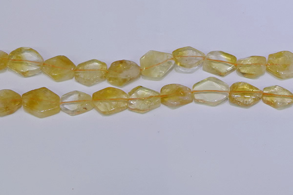 CNG6327 15.5 inches 14*18mm - 16*22mm freeform citrine beads