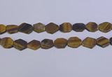 CNG6370 15.5 inches 14*18mm - 16*22mm freeform matte yellow tiger eye beads