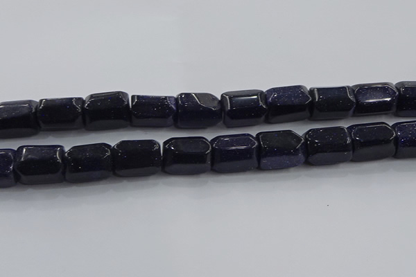 CNG6422 15.5 inches 15*20mm faceted nuggets blue goldstone beads