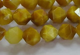 CNG6531 15.5 inches 8mm faceted nuggets golden tiger eye beads