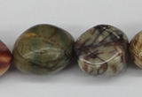 CNG66 15.5 inches 14*16mm - 25*35mm nuggets picasso jasper beads