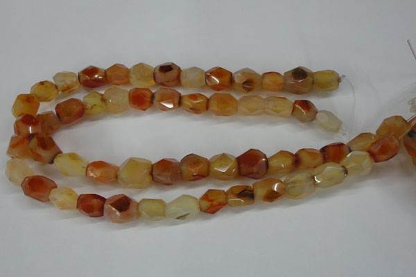 CNG680 15.5 inches 10*14mm - 13*18mm faceted nuggets agate beads