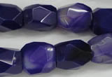 CNG681 15.5 inches 13*18mm - 15*20mm faceted nuggets agate beads