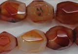 CNG685 15.5 inches 15*18mm - 18*20mm faceted nuggets agate beads