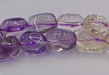 CNG6859 15.5 inches 8*12mm - 10*14mm nuggets amethyst & citrine beads