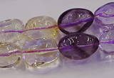 CNG6860 15.5 inches 12*16mm - 13*18mm nuggets amethyst & citrine beads