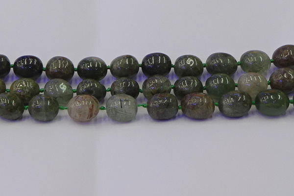 CNG6872 12*16mm - 13*18mm nuggets green rutilated quartz beads